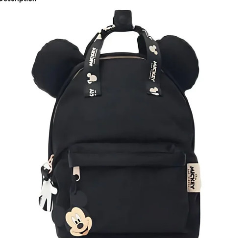 Mickey mouse black backpack - mouse,